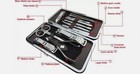 12pcs Pedicure   Manicure Set Nail Clippers Set Cleaner Cuticle Grooming Kit