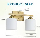 Bathroom Lighting Fixtures Over Mirror Brushed Nickel  Modern 2-light Vanity