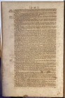 Actual Page Printed By Benjamin Franklin In 1752  coa Included 