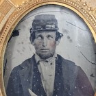Zombie Eyes Civil War Union Soldier Ambrotype Knife Ruby Patriotic Full Case