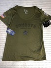 Nike Nfl Dallas Cowboys    salute To Service    Team Apparel Shirt Women   s Sz S New