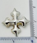 925 Sterling Silver 11 9 Gram Cross Pin Brooch