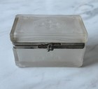 Russian Imperial Glass Box   Antique 19thc Tea Caddy Collectible