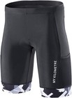 Mens Triathlon Shorts With Adjustable Drawstring Easy  Leg Pockets Chamois Fo   