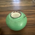 Rare Unusual Color Antique Art Deco Noritake Porcelain Figural Owl Inkwell
