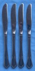 Set Of Four Oneida Chateau Stainless Steel Solid Dinner Knives