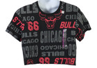 Nwt Nba Props  Multi-color Size Xxl Chicago Bulls Sports Crop Top Cotton Blend