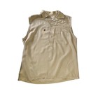 Vintage 1950s Palm Springs Elton Mens Sleeveless Rayon Embroidered Loopshirt