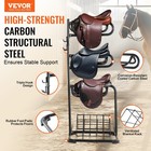 Vevor Freestanding Saddle Stand 3 Tiers English And Western Saddle Rack
