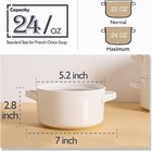  6 Soup Bowls With Handles  Soup Bowl Set  Ceramic Soup Pot
