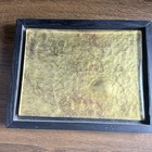 Vintage Gold Foil Old World Map Heavy Framed Wall Art Plaque 10 5x12