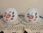 Pair Of Beautiful White Floral Vases 4 5 In X 4 In