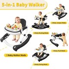 5 In 1 Baby Walker W  Height Adjustble rocking music Light For Infant Boys Girls