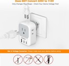 Plug Adapter Australia New Zealand Type I 2 Usb C