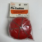 Vintage Scovill Dritz Tomato Pin Cushion Strawberry Emery Nos Sewing Notion