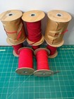 Huge Lot Vintage Braided 1 4  Red Soutache Sewing Crafts