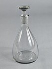 3pc Vintage Glass Decanter Set W  Stopper   2 Cordial Shot Glasses Etched Ducks