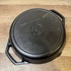 Lodge Cast Iron 1896 10  Skillet Handles Frying Pan Camping Camp Fire