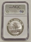 1994 China Silver Panda 1oz  999 10 Yuan Ngc Ms69 Small Date Beautiful Example 