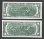  2    1976  2 Dollar Bill First Day Of Issue Luckey Ohio April 13 Postmark Stamp