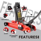 2-ton Hydraulic Low-profile Trolley floor Jack With Storage Case And Lug Wrench