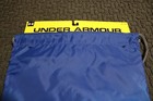 Under Armour Ua Ozsee Drawstring Sackpack Backpack Blue Gray Gym Bag Brand New