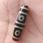 Antique 4 Eyes Himalayan Tibetan Agate Dzi Bead Amulet