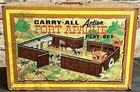 Vintage 1968 Marx Fort Apache Carry All Action Playset 4685 Metal Case W  Latch