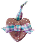 Set Of 6 Metal Cookie Cutter Ornaments In Springtime Colors Bunny Flowers Hearts