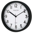 Black Analog Round Modern Wall Clock