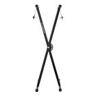 Heavy Duty X Style Piano Keyboard Stand  Adjustable   Portable Brace  Black