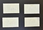 Ceylon 1935 Kgv Silver Jubilee Set Complete Sc 260-263  Sg 379-382 Four Stamps