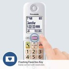 Panasonic Expandable Cordless Phone Answering Machine Call Block 2 Handset White
