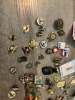Vtg Mostly Pins Junk Drawer Lot Some Military