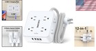 -certified 5ft Surge Protector - 8 Outlet Power Strip With Dual Usb-c Ports