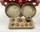Vintage Kuleli Cast Iron Scale  Weights  Bowls original Factory Very Nice