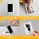 4-pack Baby Inkless Hand And Footprint Kit Paw Nose Print Kit For Dogs Cats Pets