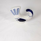 Blue And White Gzhel Hen Bird Ceramic Handcrafted In Ussr