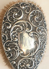 Art Nouveau Whiting Fancy Sterling Silver Handle Hairbrush  5702