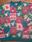 Dec 25th Party Sweater Neon Blue Pink Ugly Christmas Sweater Party Gnome 2xl