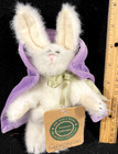 Boyds Bear Plush Stuffed Animal 8  Columbine Dubois White Rabbit Purple Cloak