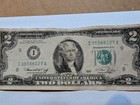 1976  2 Dollar Bill With Double Double Digits  And Unusualey Light Ink Very Rare