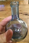 Vintage Blue Vase Bottle 4 5    Tall