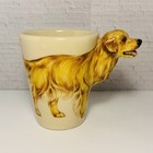 Golden Retriever 3d Coffee Mug Dog Gift Handmade Ceramic Cup By Blue Witch