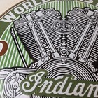 Vintage Indian Sign - Porcelain World s Fastest Motorcycle Gas Station Sign