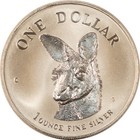 1995 Australia  1 1 Oz Silver Kangaroo - Proof-like Brilliant Uncirculated 
