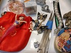 Vtg  Junk Drawer Mixed Lot  Collectibles  Pins  Beads  Crafts   More  