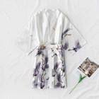 Bathrobe Satin Robe Silk Women Kimono Gown Sleepwear Dress Lingerie Bridesmaid