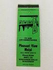 Vintage Matchbook Cover Advertising Pleasant View Motel Wisconsin Dells  B