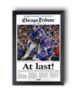 2016 Chicago Cubs World Series Champions Framed Newspaper Print Wrigley Field